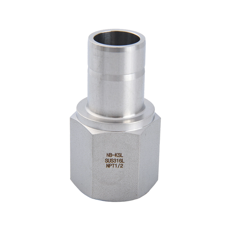 ท่อสแตนเลส 316L กับอะแดปเตอร์เกลียวภายในท่อ